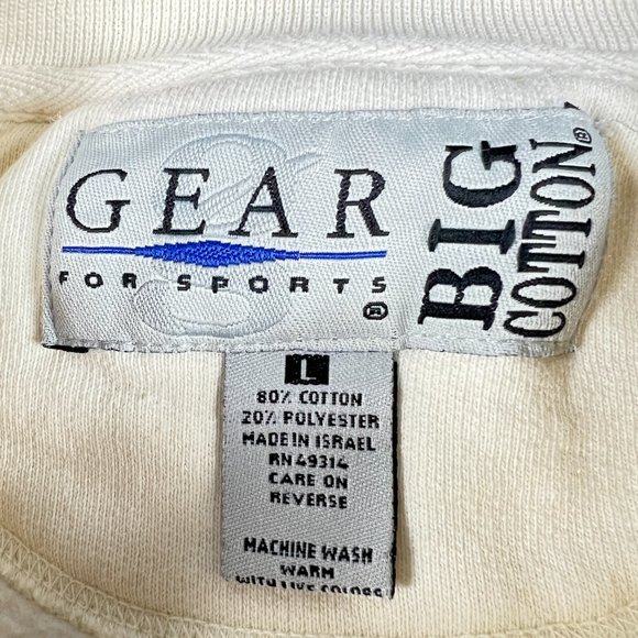 VTG 90s Been There Done That Military Sweatshirt Large Cream Korea Osan Crewneck - Picture 6 of 13